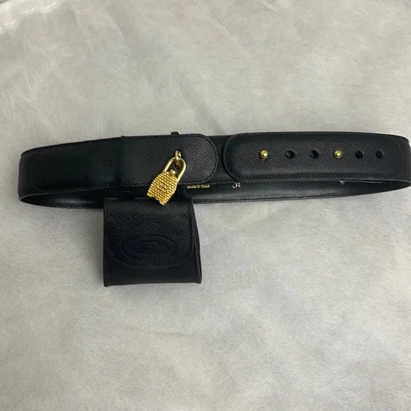 Woman’s Ettore Bugatti belt bag with lock vintage 1980s Monogram S Lock Belt Bag | Authentic & Vintage | ReSee main image 3